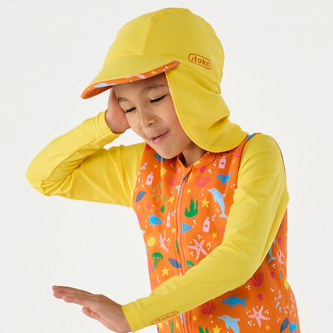 Citrus Splash Reversible Swim Hat