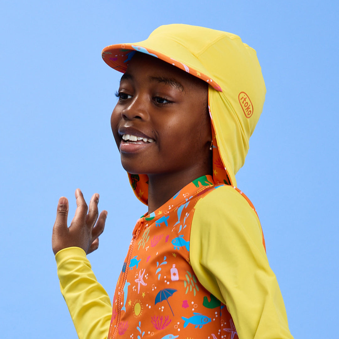 Citrus Splash Reversible Swim Hat