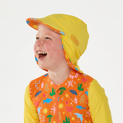Citrus Splash Reversible Swim Hat