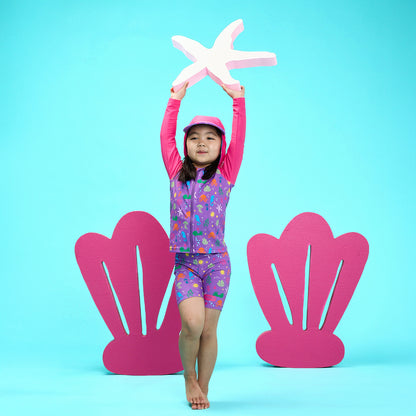 Periwinkle Wave Swim Shorts