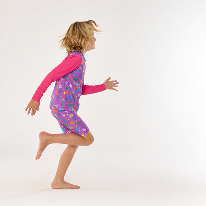 Periwinkle Wave Zip Up Rashie