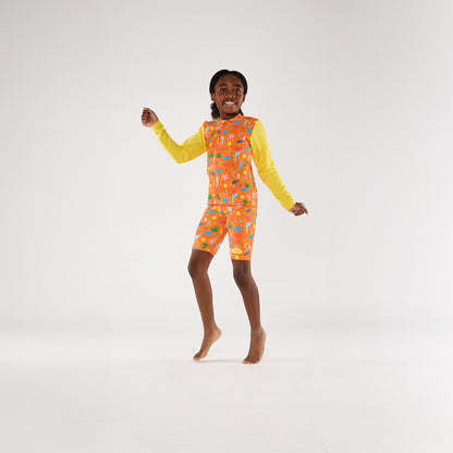 Citrus Splash Zip Up Rashie