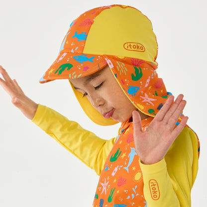 Citrus Splash Reversible Swim Hat