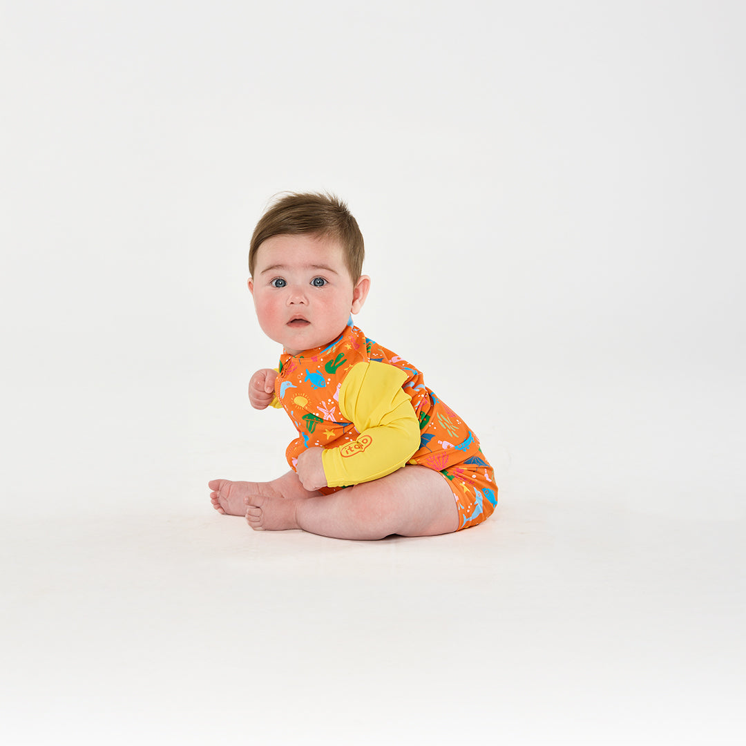 Citrus Splash Zip Up Rashie