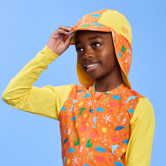 Citrus Splash Reversible Swim Hat