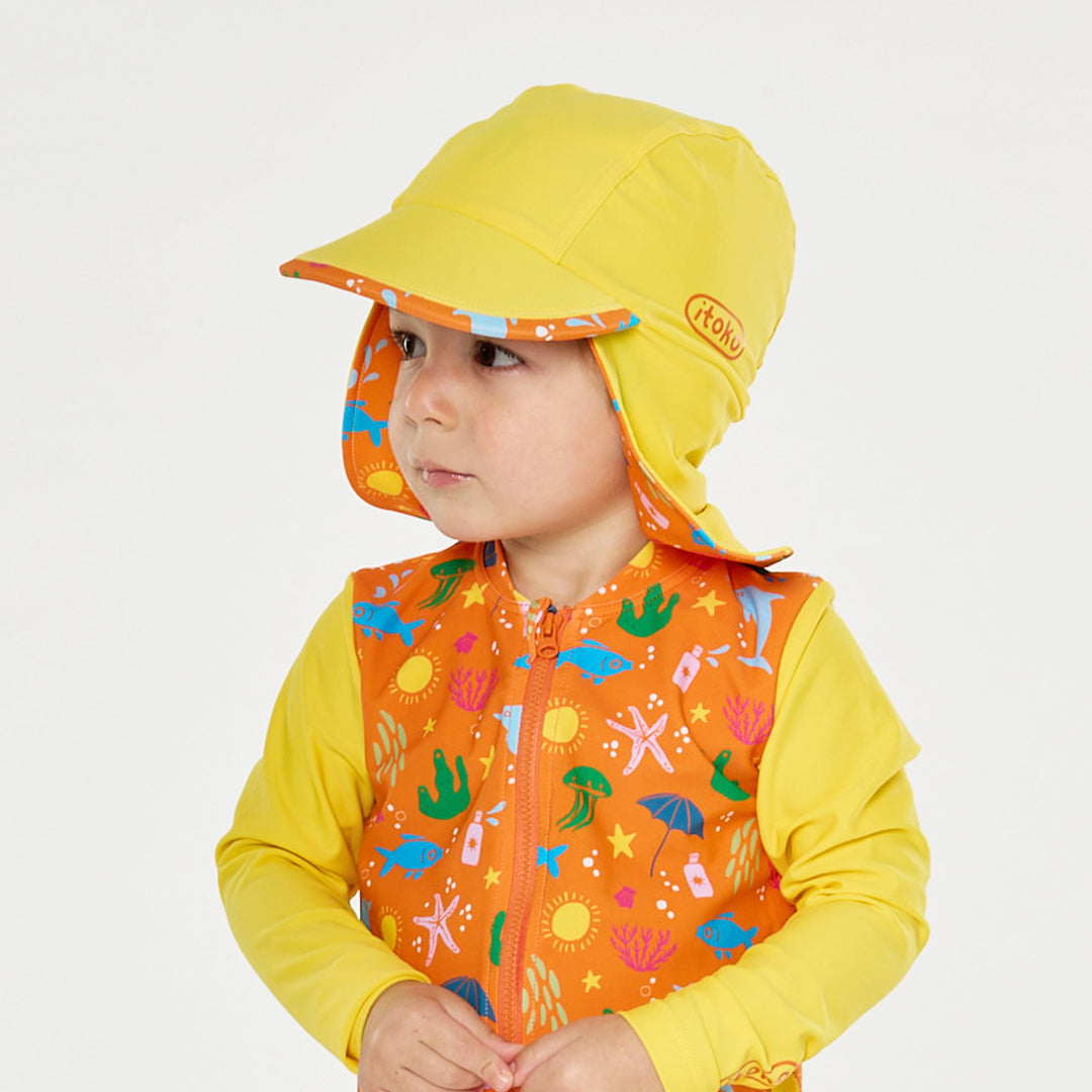 Citrus Splash Reversible Swim Hat