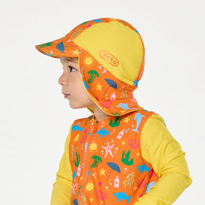 Citrus Splash Reversible Swim Hat